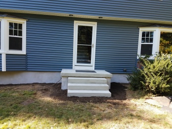 Stucco Application and Rebuilding of Steps