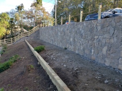 Concrete Retaining Wall and steps